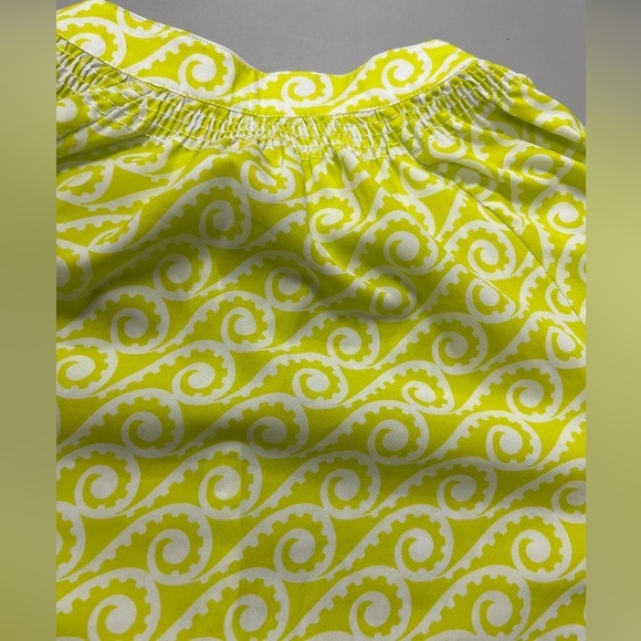 Macbeth Collection Lime Green & White Long Sleeve Blouse Women's Size Small - Picture 7 of 7